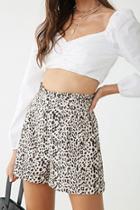 Forever21 Satin Leopard Print Shorts