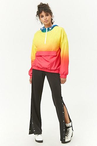 Forever21 Ombre Wash Hooded Anorak