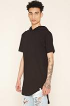 21 Men Men's  Cross Colours Hood Longline Tee