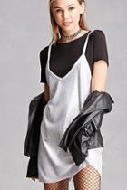 Forever21 Metallic Knit Combo Dress