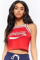 Forever21 Coca-cola Cropped Tank Top