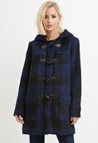 Forever21 Women's  Toggle-front Plaid Coat