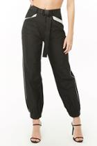 Forever21 Belted Contrast Wind Pants