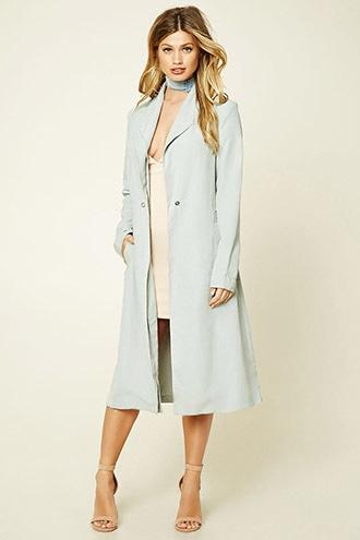 Forever21 Bellfield Faux Suede Coat