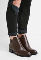 Forever21 Women's  Faux Leather Chelsea Boots (chestnut)