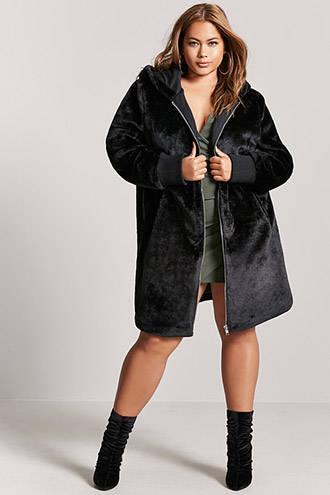 Forever21 Plus Size Velvet Parka Jacket