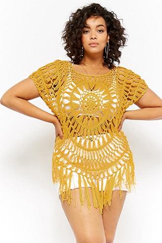 Forever21 Plus Size Fringe-trim Top