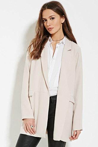 Forever21 Women's  Contemporary Longline Blazer