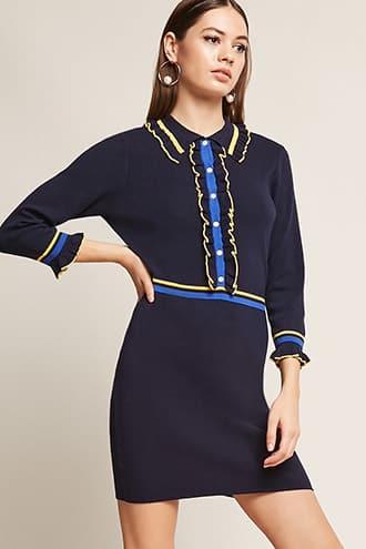 Forever21 Ruffle Sweater Dress