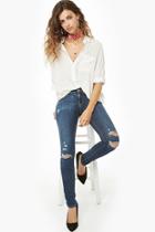 Forever21 Levis 711 Distressed Skinny Jeans