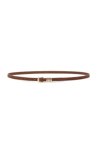 Forever21 Brown Skinny Faux Leather Belt
