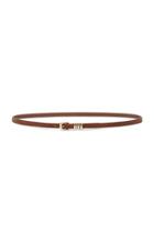 Forever21 Brown Skinny Faux Leather Belt