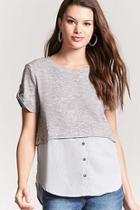 Forever21 Heathered Combo Top