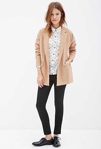 Forever21 Pleated Woven Skinny Pants