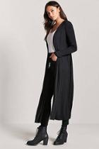 Forever21 Longline Slit-front Cardigan