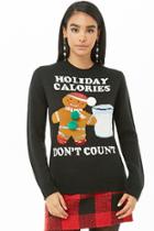 Forever21 Holiday Calories Graphic Sweater