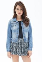 Forever21 Contemporary Classic Faded Denim Jacket