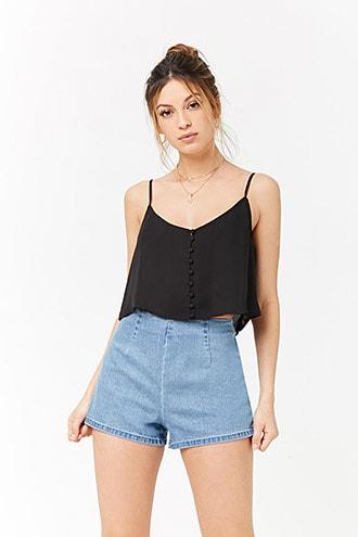 Forever21 Chiffon Cropped Cami