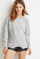 Love21 Paneled Scuba Knit Sweatshirt