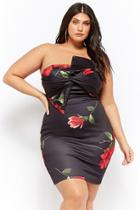 Forever21 Plus Size Twist-front Floral Print Dress