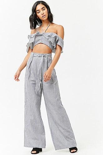 Forever21 Striped Linen Pants