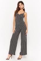 Forever21 Striped Palazzo Cami Jumpsuit
