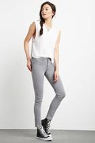 Forever21 Women's  Grey The Sunset Mid-rise Jean