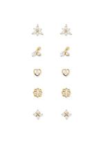 Forever21 Assorted Cz Stud Earring Set
