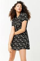 Forever21 Floral Ruffle Pussybow Dress