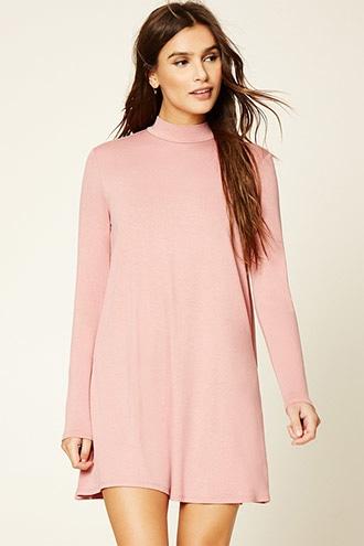 Forever21 Women's  High Neck Shift Dress