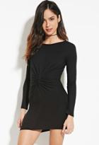 Forever21 Women's  Gathered-front Bodycon Dress