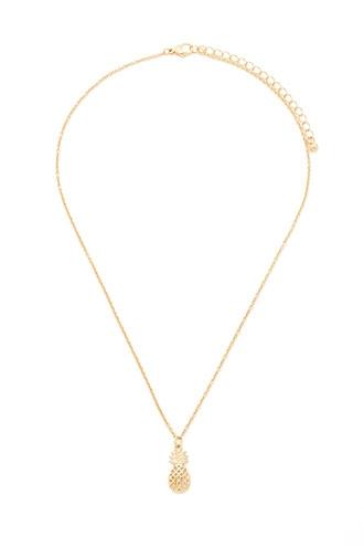 Forever21 Pineapple Pendant Necklace