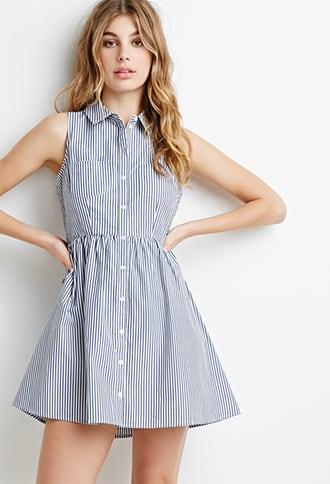 Forever21 Striped Button-down Dress