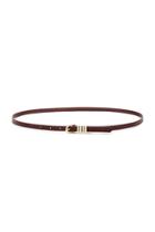 Forever21 Wine Skinny Faux Leather Belt