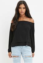 Forever21 Off-the-shoulder Layered Top