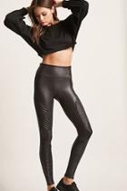 Forever21 Spanx Faux Leather Moto Leggings