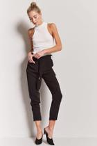 Forever21 Tie-front Paperbag Waist Pants