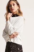Forever21 Open-back Waffle Knit Top