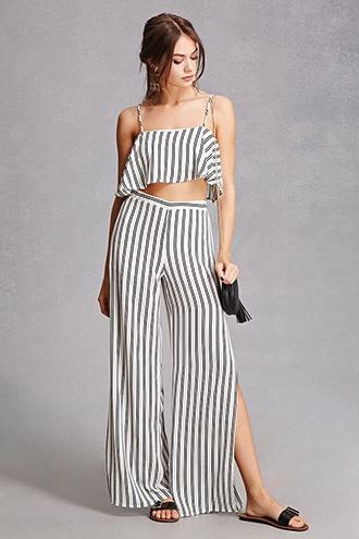 Forever21 Striped Pant & Cami Set