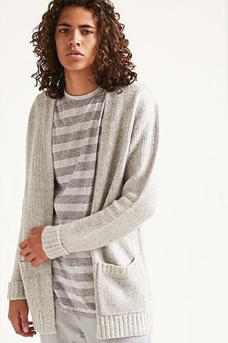 Forever21 Patch-pocket Knit Cardigan