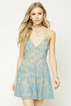 Forever21 Embroidered Floral Lace Dress