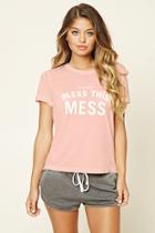 Forever21 Women's  Bless This Mess Pj Tee