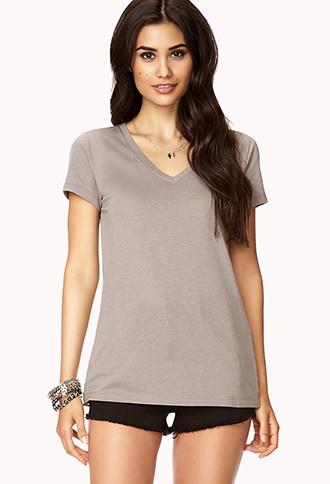 Forever21 Plus Favorite V-neck Tee