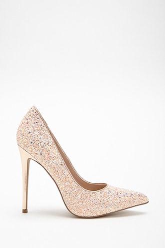 Forever21 Shoe Republic Glittered Pumps