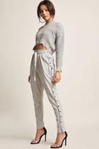 Forever21 Heathered Tearaway Joggers