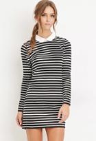 Forever21 Collared Stripe Shift Dress