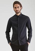 Forever21 Round-collar Button-down Shirt