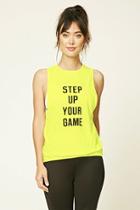 Forever21 Women's  Active Step Up Open-back Tank