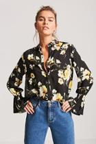Forever21 Floral Button-up Shirt