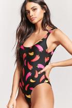 Forever21 Chili Pepper One-piece Swimsuit